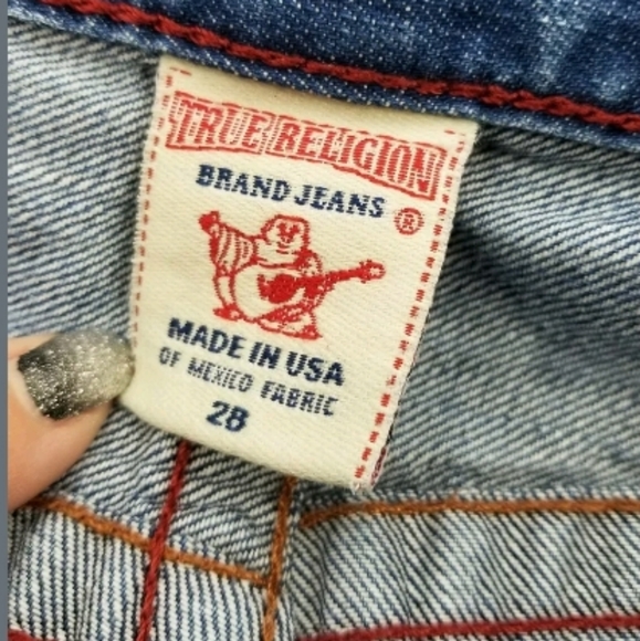 True Religion Jean's Size 28 Straight Leg - Picture 6 of 7